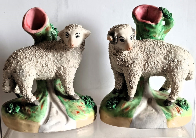 Pair Staffordshire Sheep 1b