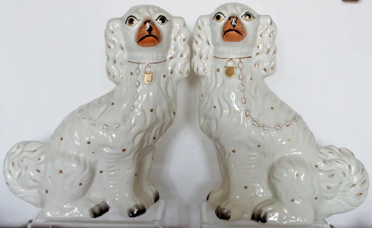 Pair of Antique Victorian Staffordshire 