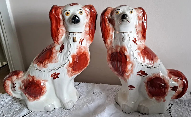 Pair of Antique Victorian Staffordshire 