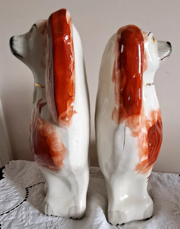 Pair of Antique Victorian Staffordshire 