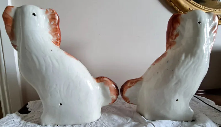 Pair of Antique Victorian Staffordshire 