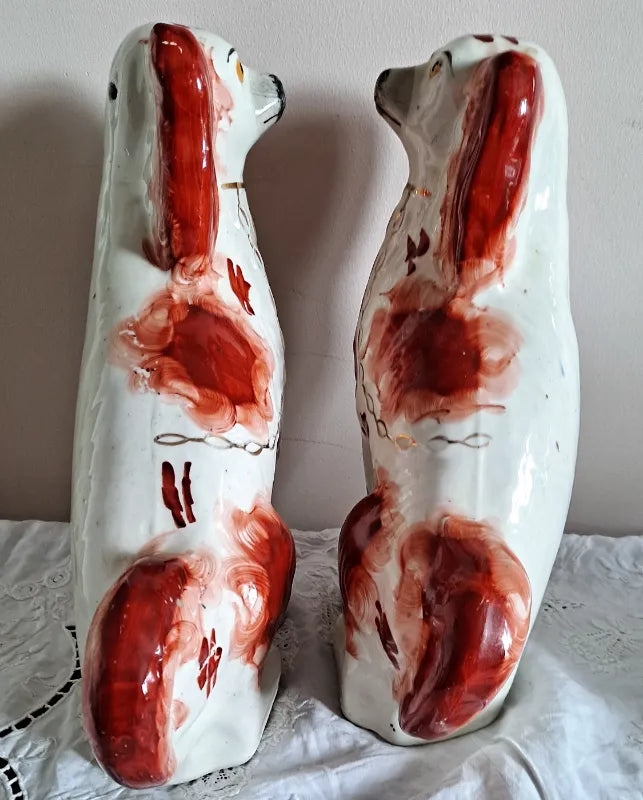 Pair of Antique Victorian Staffordshire 