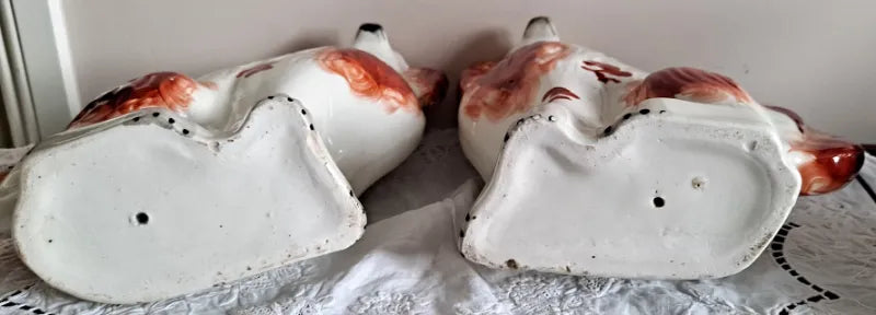 Pair of Antique Victorian Staffordshire 