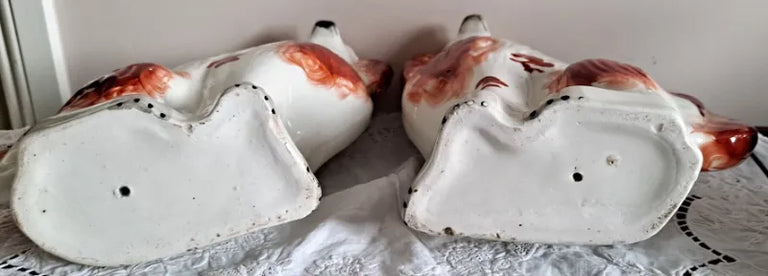 Pair of Antique Victorian Staffordshire 