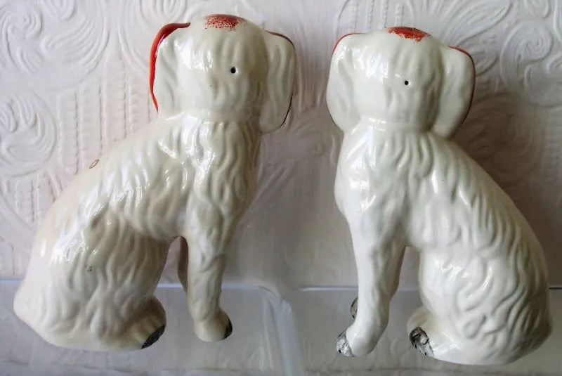 Pair of Antique Victorian Staffordshire Pottery 