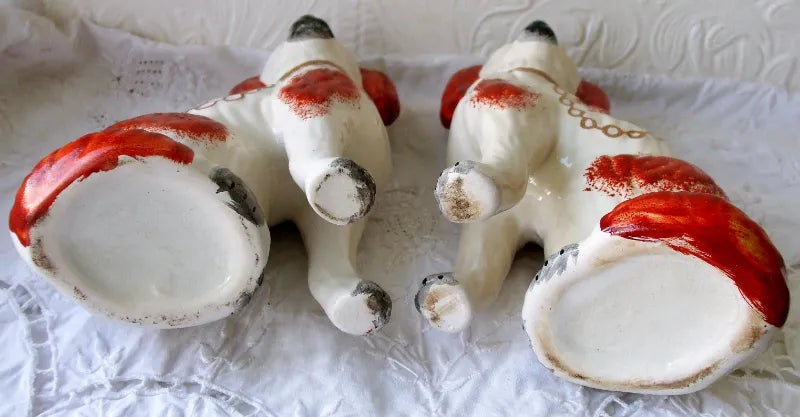 Pair of Antique Victorian Staffordshire Pottery 
