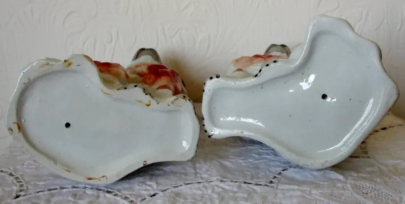 Pair of Antique Victorian Staffordshire 