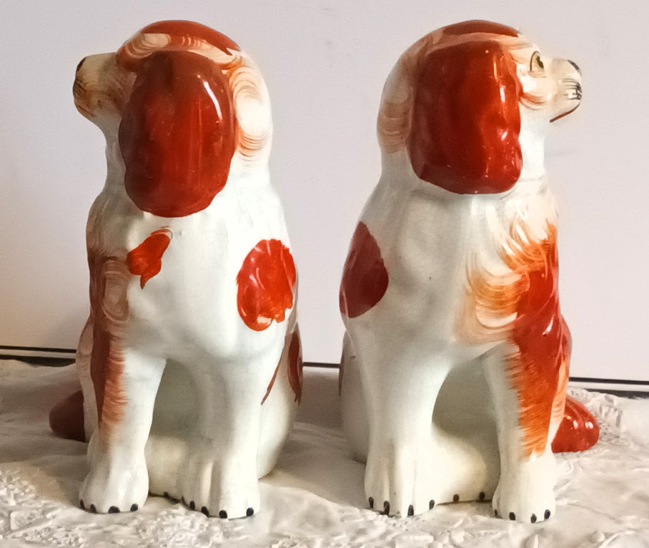 Pair Staffordshire Spaniels H2482 H2483