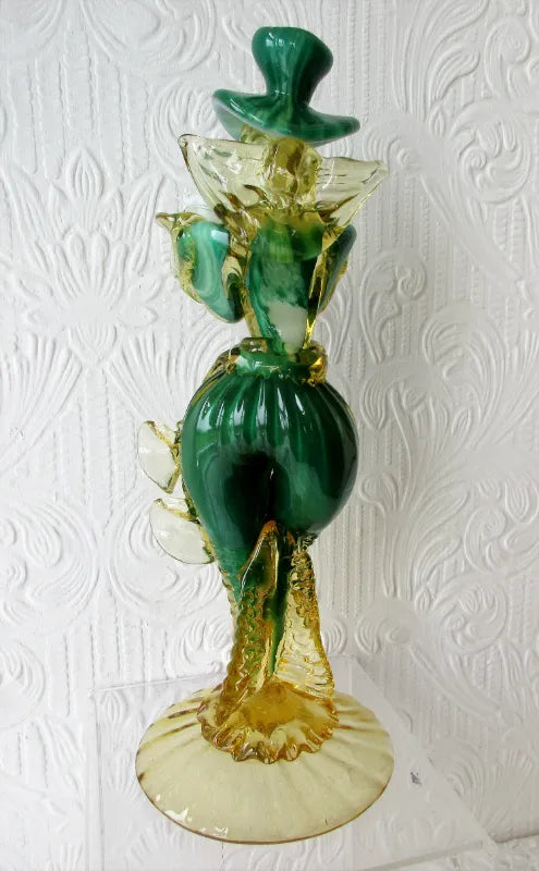 Pair of Vintage Italian Venetian Glass Figurines