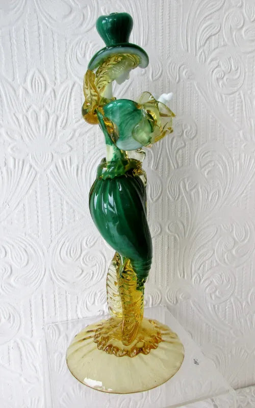 Pair of Vintage Italian Venetian Glass Figurines