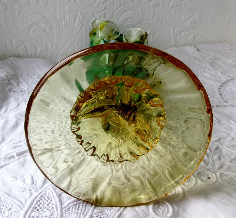 Pair of Vintage Italian Venetian Glass Figurines