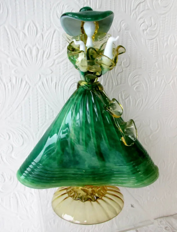 Pair of Vintage Italian Venetian Glass Figurines