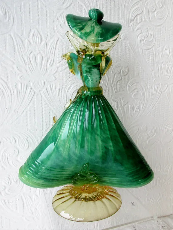 Pair of Vintage Italian Venetian Glass Figurines