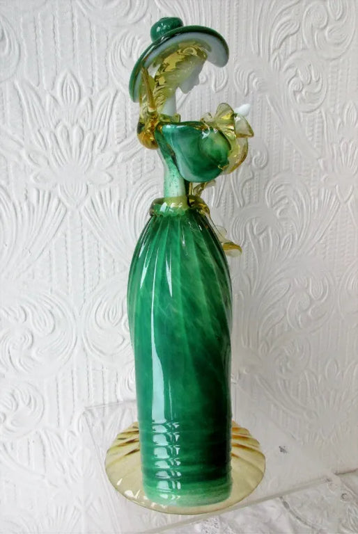 Pair of Vintage Italian Venetian Glass Figurines