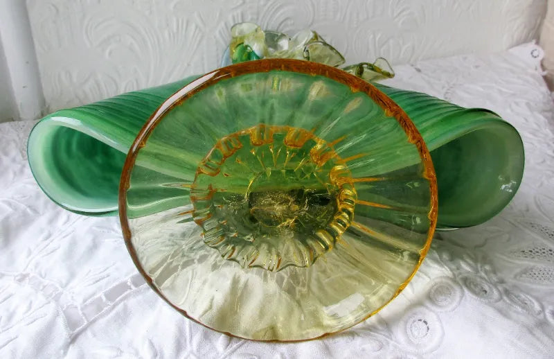 Pair of Vintage Italian Venetian Glass Figurines