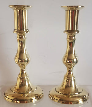 Pair Victorian Desk Candlesticks 1a
