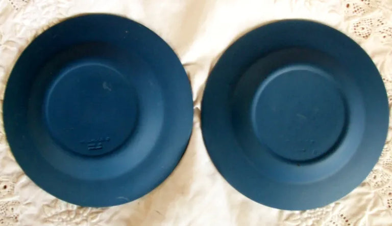 Pair of Wedgwood Jasper Ware Commemorative Dishes