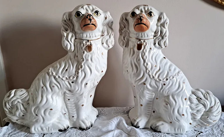 Pair of Antique Victorian Staffordshire 