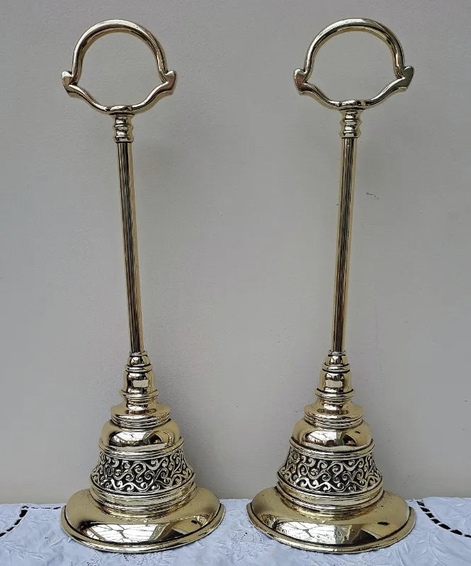 Pair of Victorian Brass Door Porters ~ William Tonks & Sons