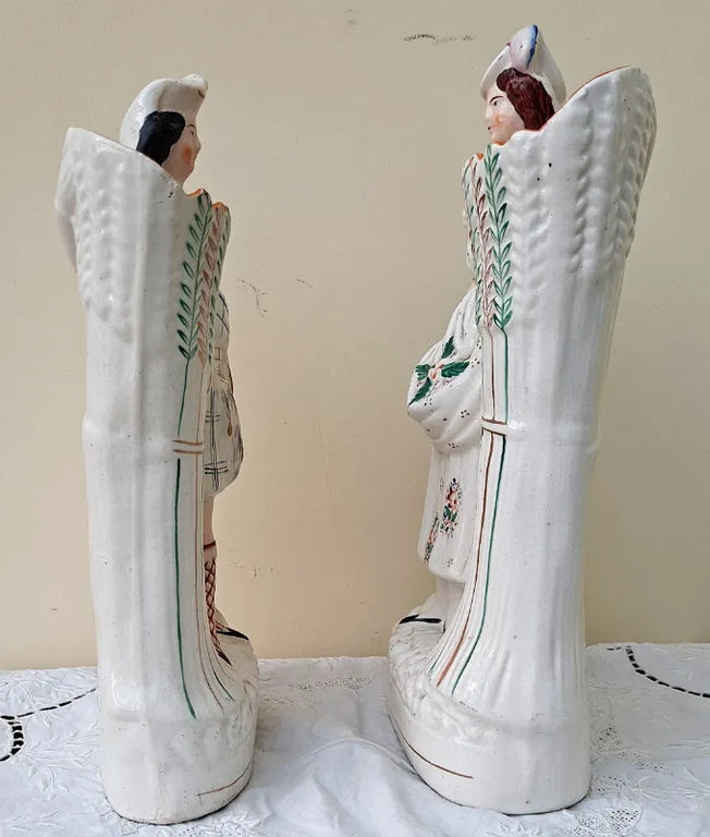 Pair of Antique Victorian Staffordshire 