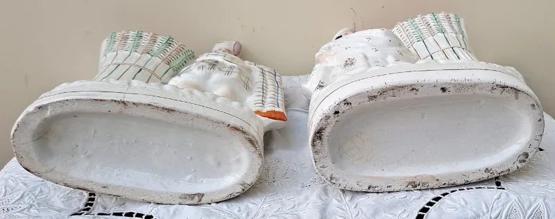 Pair of Antique Victorian Staffordshire 
