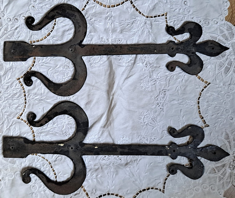 Pair of Wrought Iron Hinges 2b