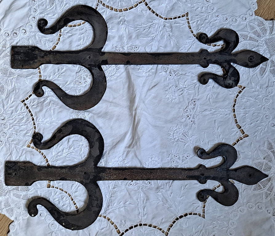 Pair of Wrought Iron Hinges 3b