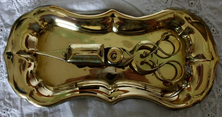 Pair Candle Snuffers And Tray