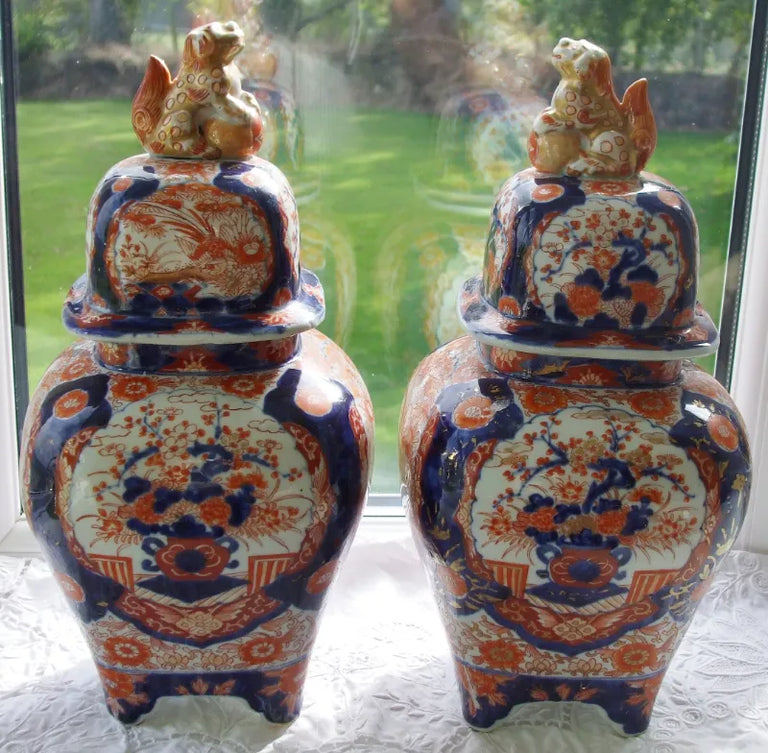 Pair Imari Vases