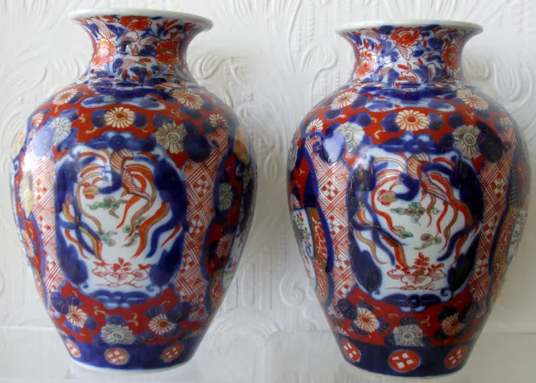 Pair Imari Vases 2