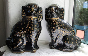 Pair Jackfield Spaniels H2416 H2417