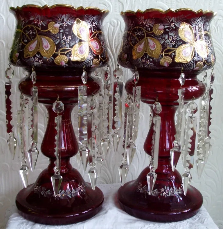 Pair Ruby 14 Lustres