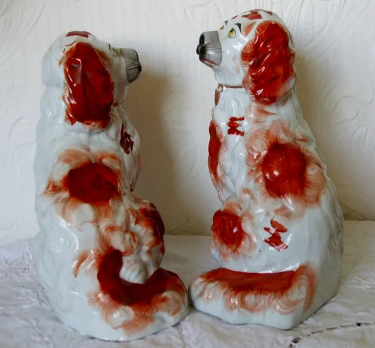 Pair of Antique Victorian Staffordshire 