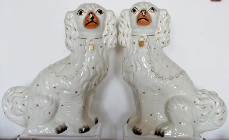 Pair of Antique Victorian Staffordshire 