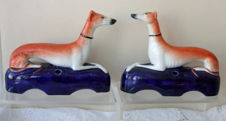 Pair Staffordshire Whippets H263 1H2632