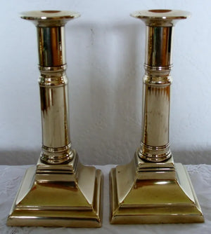 Pair Telescopic Candlesticks J T and Co