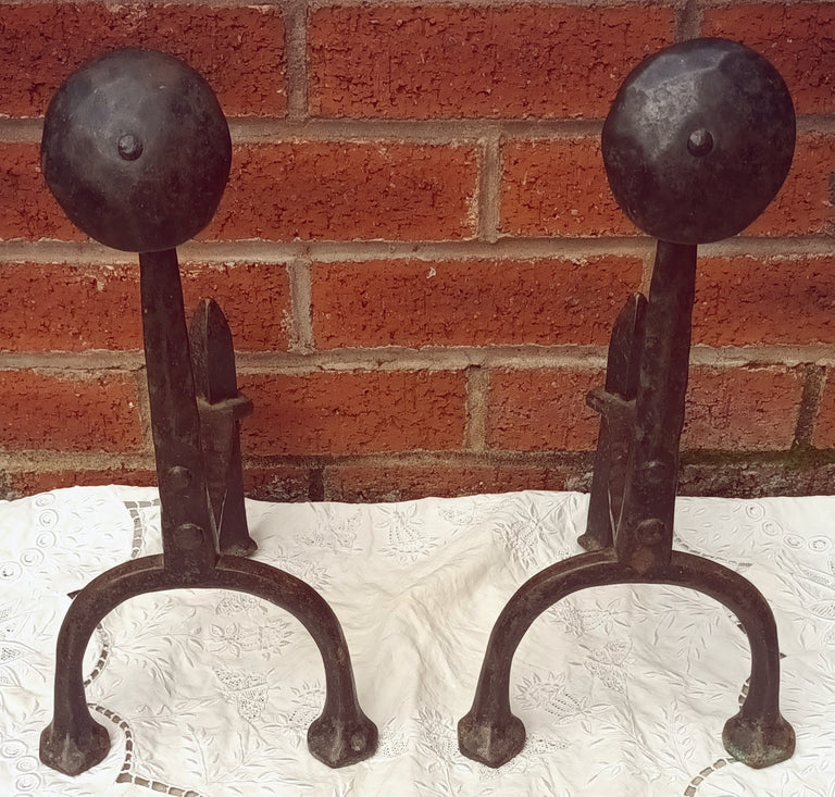 Pair of Antique Victorian Wrought Iron 
