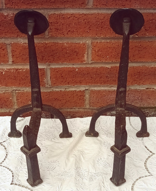 Pair of Antique Victorian Wrought Iron 