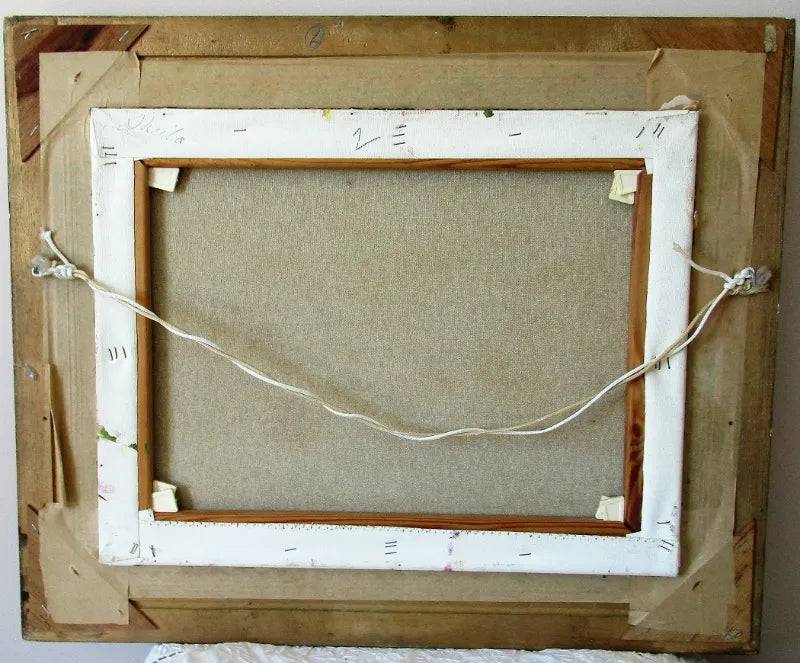 Pansies & Forget-me-nots ~ Oil on Canvas ~ Reg Johnson ~ c.1992