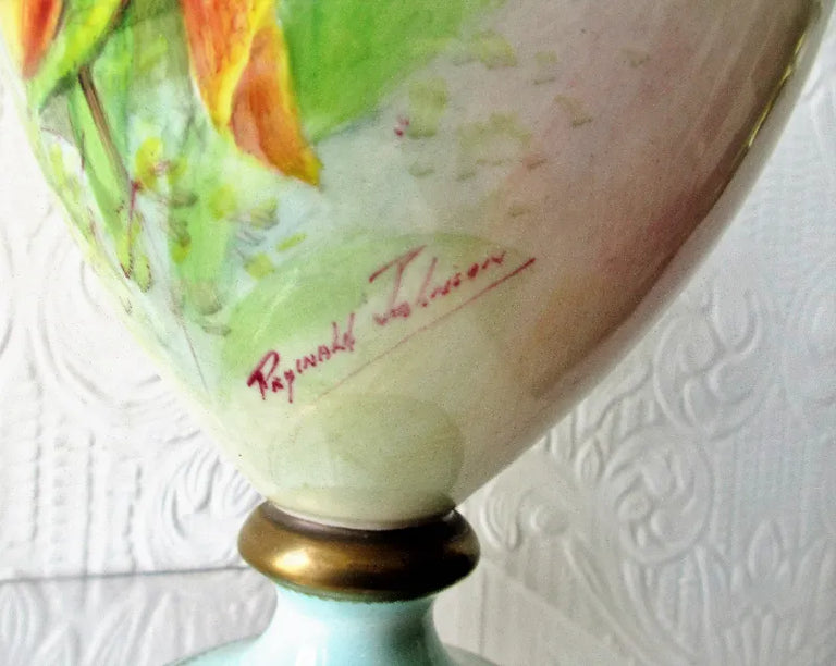 Porcelain Gilded Vase ~ 