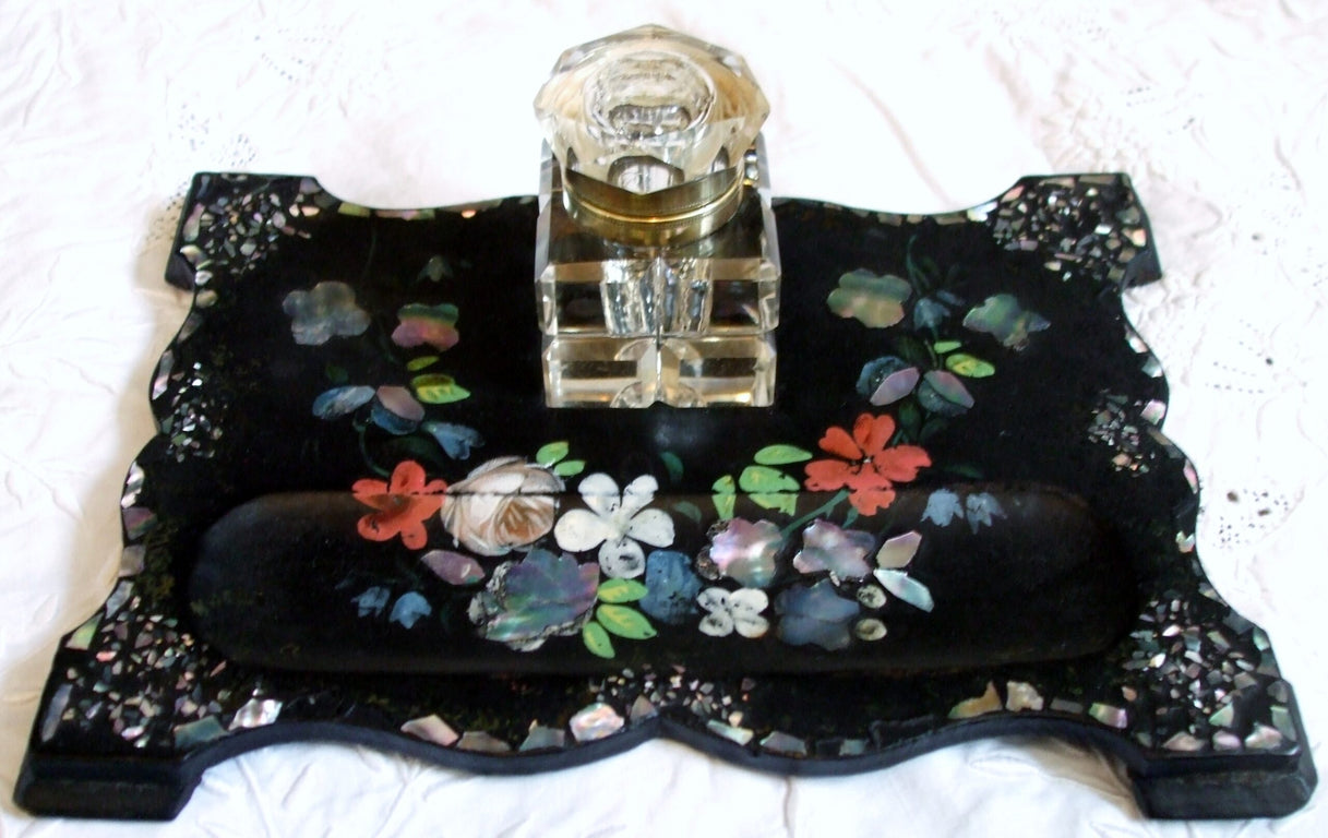 Papier-mâché Inkstand 1a