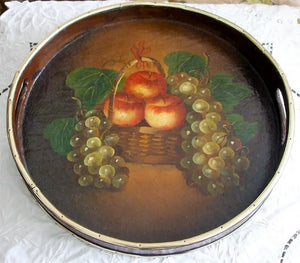 Antique Victorian Papier-mâché Waiter / Tray