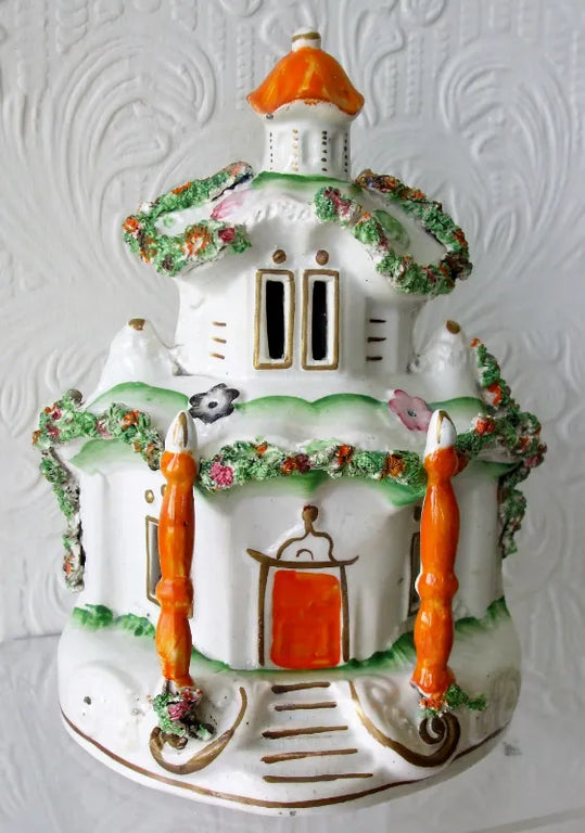 Antique Victorian Staffordshire Pastille Burner