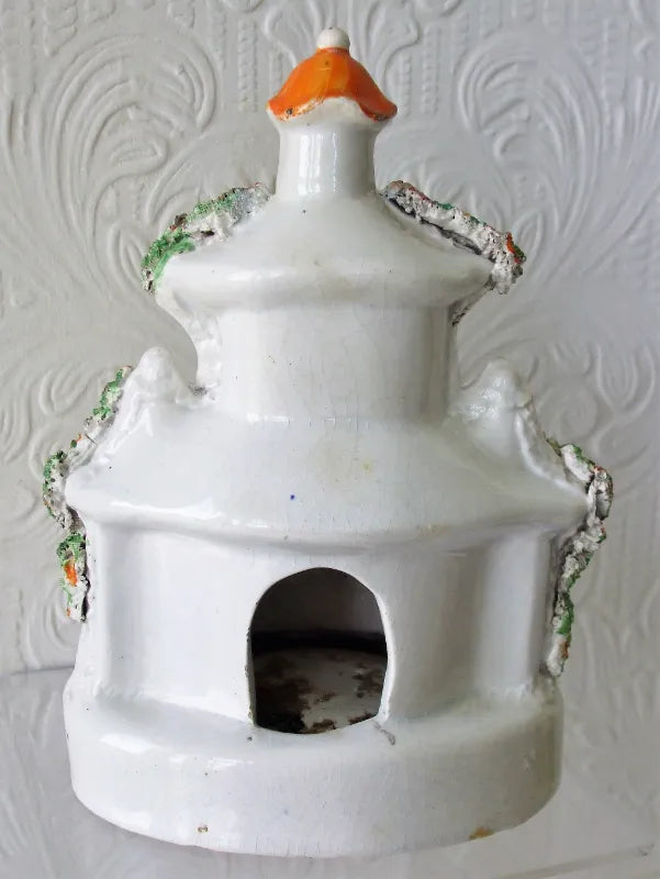 Antique Victorian Staffordshire Pastille Burner