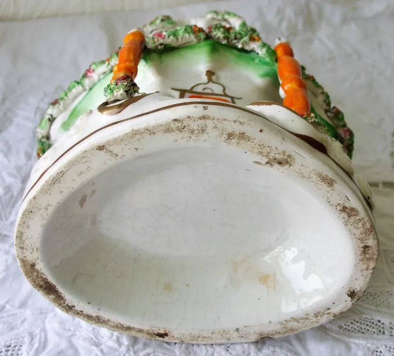 Antique Victorian Staffordshire Pastille Burner