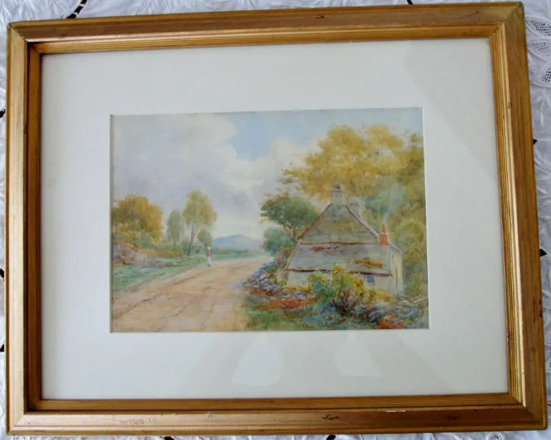 Victorian Framed Pastoral Watercolour