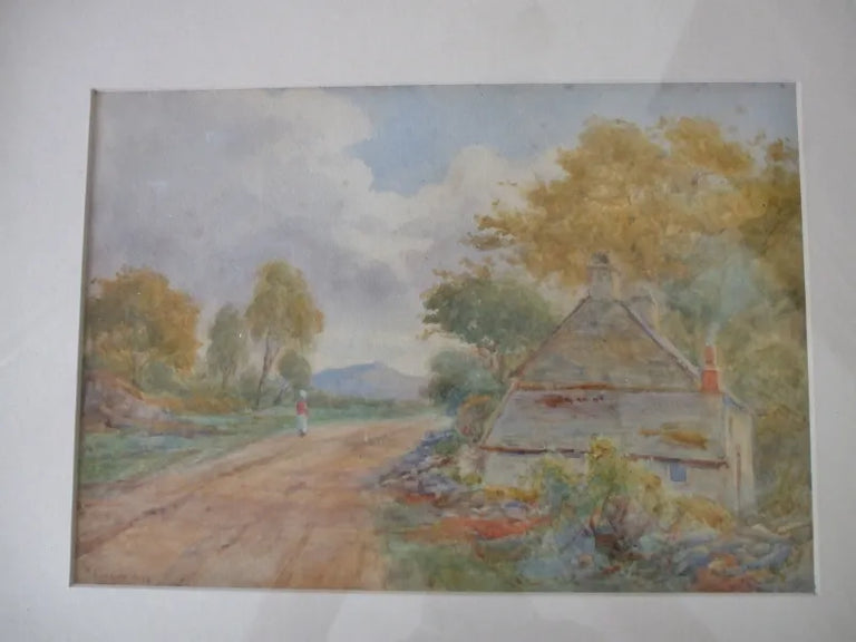 Victorian Framed Pastoral Watercolour