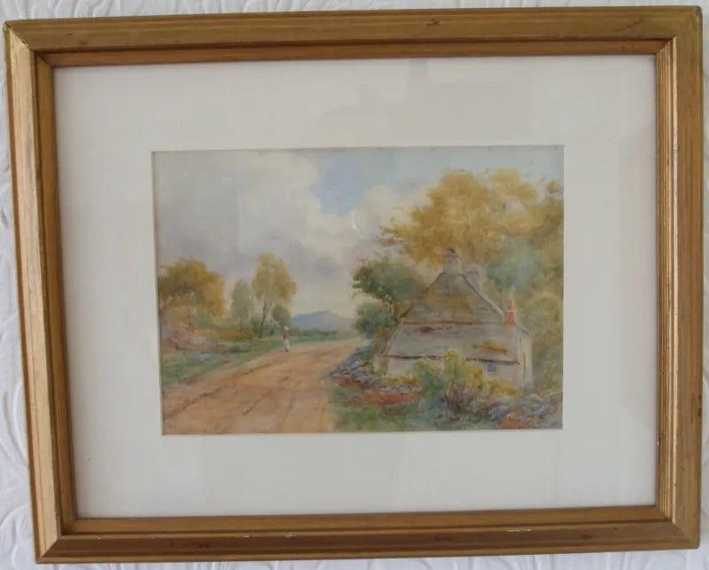 Victorian Framed Pastoral Watercolour