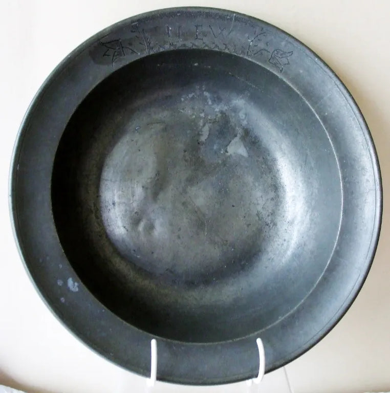 Antique Georgian Pewter Basin