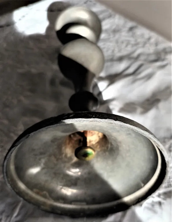 Antique English Georgian Pewter Candlestick